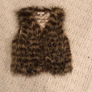 Faux fur vest - Girls medium